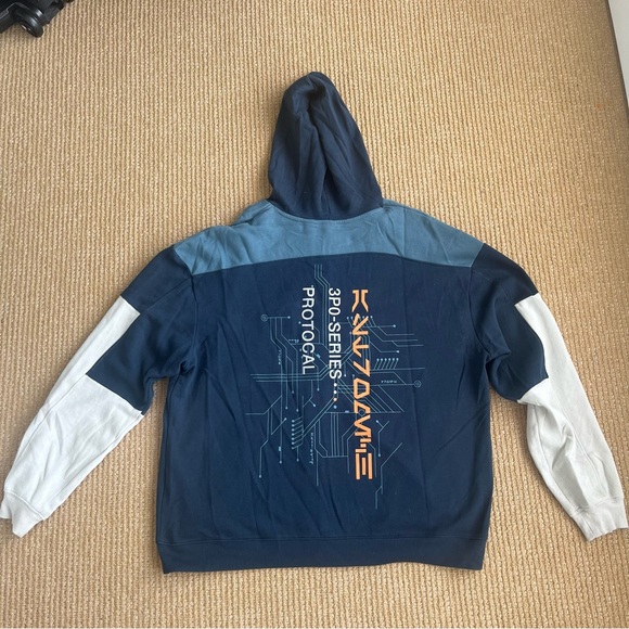 Disney Star Wars Droid Depod C-3PO Hoodie Astromech 3PO-Series Protocol SZ L - Picture 12 of 15